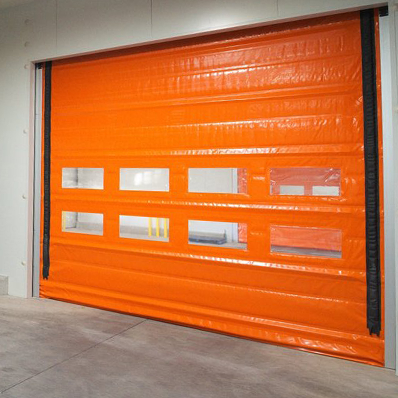 Waterproof fast roll up High Speed ​​PVC Stacking Door Factory