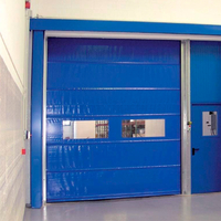 Waterproof fast roll up High Speed ​​PVC Stacking Door Factory