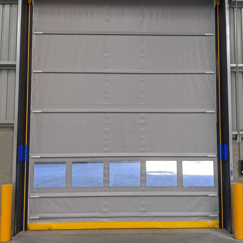 Windproof Industrial High Speed ​​PVC Stacking Door logistic