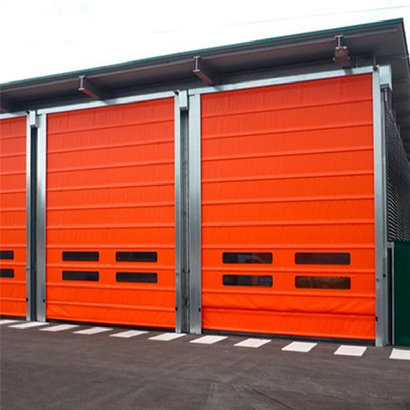 Windproof Automatic High Speed ​​PVC Stacking Door Logistic